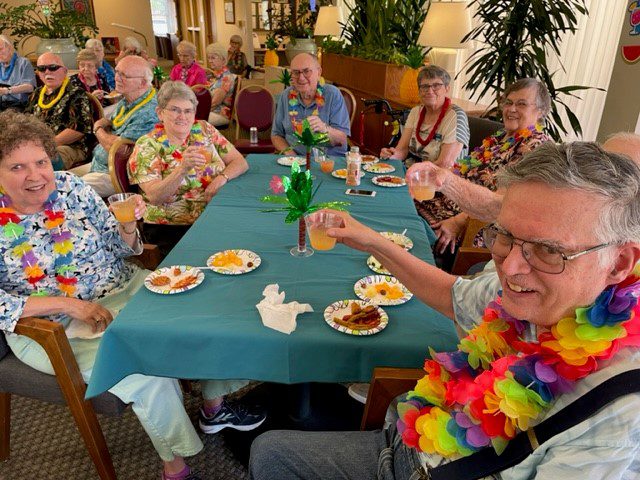 Dale and others at Luau